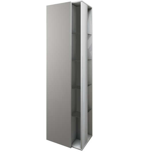 Modern hanging complement 45x32x158H cm column in 2 colors with mirrored door CMP024