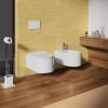 Pair of suspended sanitary ware softclose coverwc and bidet model Praga