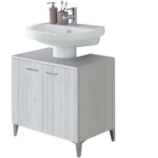 Arredo da bagno complemento copricolonna sottolavabo rovereto cm