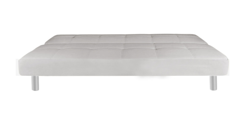 Divano letto ecopelle due colori 180x110x40 3 posti modello Claudia