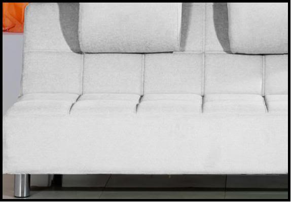 Faux leather sofa bed 200x140 2 colors available model Angelica