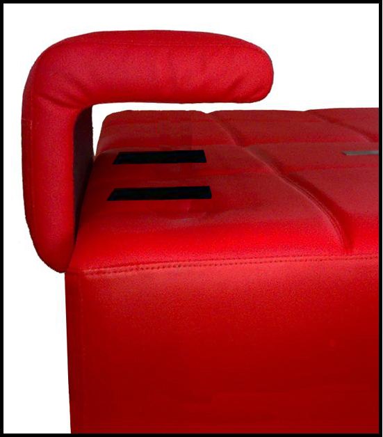 Faux leather sofa bed 200x140 2 colors available model Angelica