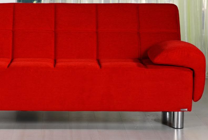 Faux leather sofa bed 200x140 2 colors available model Angelica