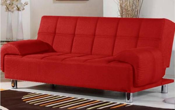 Faux leather sofa bed 200x140 2 colors available model Angelica