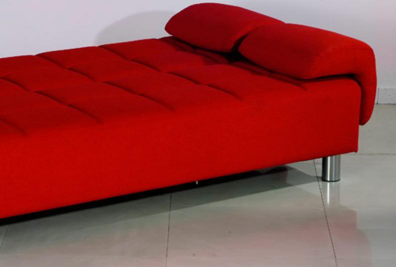 Faux leather sofa bed 200x140 2 colors available model Angelica