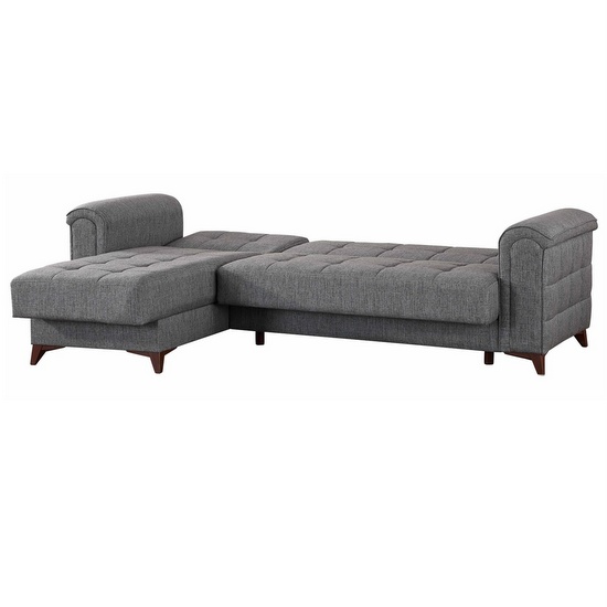 Divano letto 261x173 cm ad angolo reversibile destra o sinistra modello Barbara