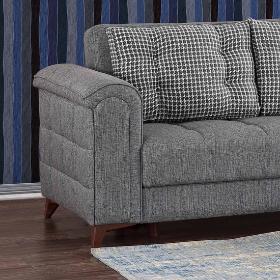 Divano letto 261x173 cm ad angolo reversibile destra o sinistra modello Barbara