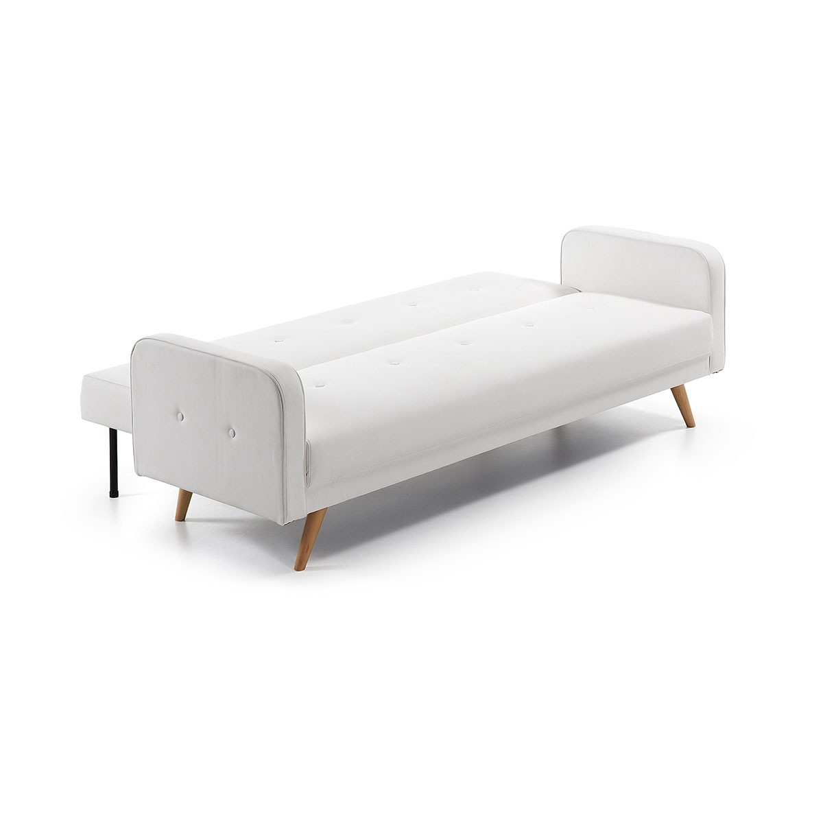 Sofa bed microfiber or faux leather in 4 colors clic-clac opening 208x110x43 Rodrigo model