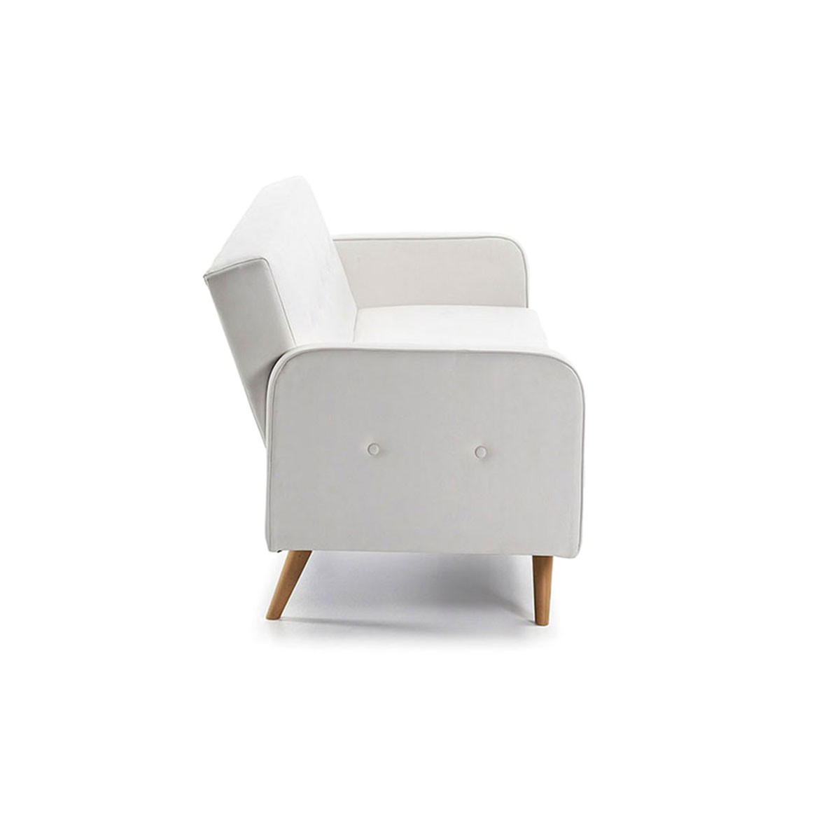 Sofa bed microfiber or faux leather in 4 colors clic-clac opening 208x110x43 Rodrigo model