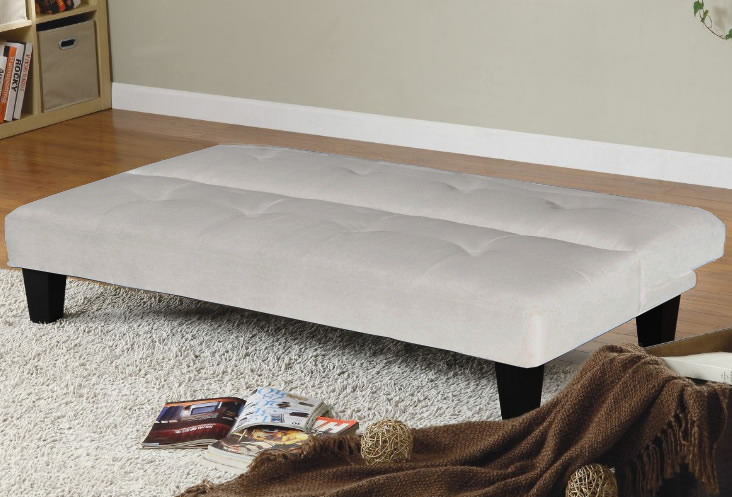 Sofa bed in microfiber or faux leather from 164x78 or 164x95 in 2 colors model Luisa