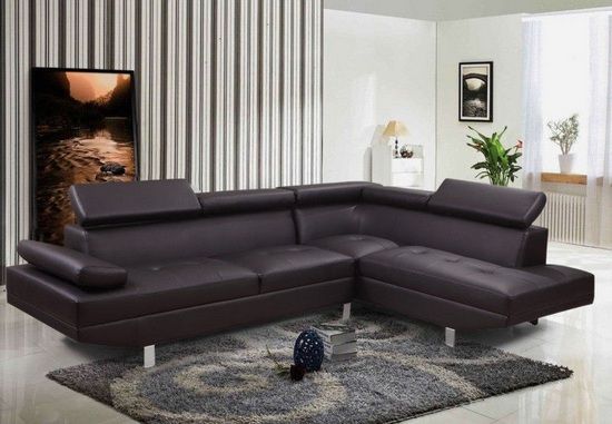 divano_lily_testa_di_moro_destra__1557392144_275 Sofa furniture model Lily corner 270 cm microfiber fabric or faux leather right or left version available in 4 colors