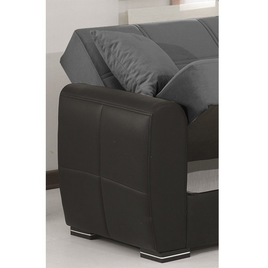 divano_miriam_angolare_letto_contenitore_305cm_bracciolo__1623422125_568 Sofa bed 305x238 Miriam with reversible peninsula reclining backs black faux leather and gray microfiber