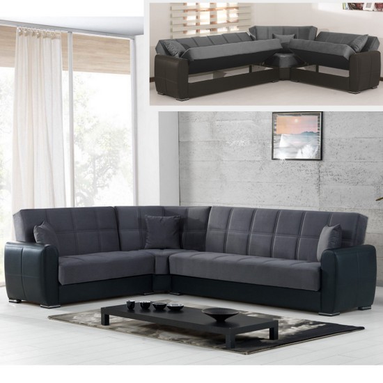 divano_miriam_angolare_letto_contenitore_305cm_reversibile__1623422124_845 Sofa bed 305x238 Miriam with reversible peninsula reclining backs black faux leather and gray microfiber