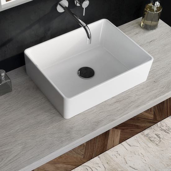 Nicole ceramic countertop sink 48x37.5 rectangular
