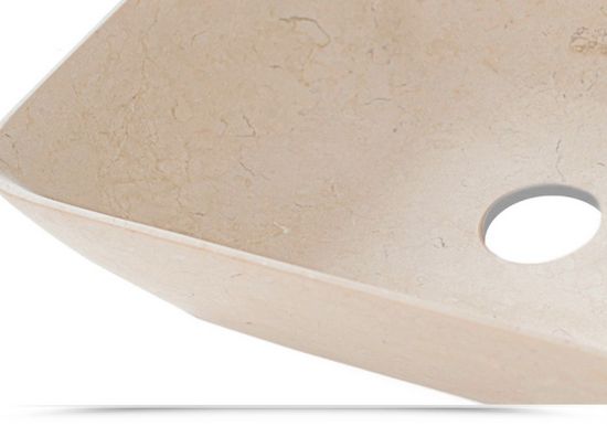 Countertop sink models LAV48 LAV49 in two sizes made of stone-effect marble