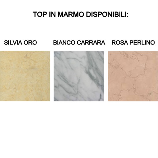 Donatello model 110 cm handmade antique bathroom cabinet with glass or wooden doors