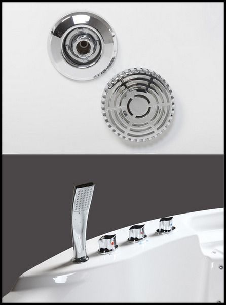 Mini piscina idromassaggio circolare 200x200cm con 29 getti MI006