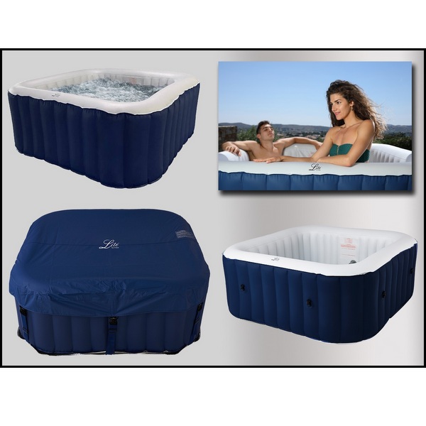 Minipiscina Mspa quadrata 158x68H cm autogonfiante capienza 4 posti PG015