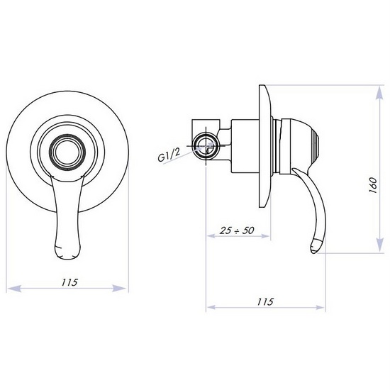 miscelatori_doccia_vasca_manopola_cromati_9003__1597928834_118 Chrome plated made in Italy bathtub shower mixers RB105