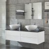 Topazio2 150 cm modern bathroom furniture cabinet with countertop sink OFFER