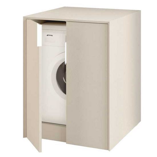 Armadio per lavatrice con 4 porte, bianco, 70,5x190,5x70 cm
