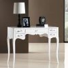 Arredo modello Zoe Scrivania color bianco opaco tavolino design classico moderno