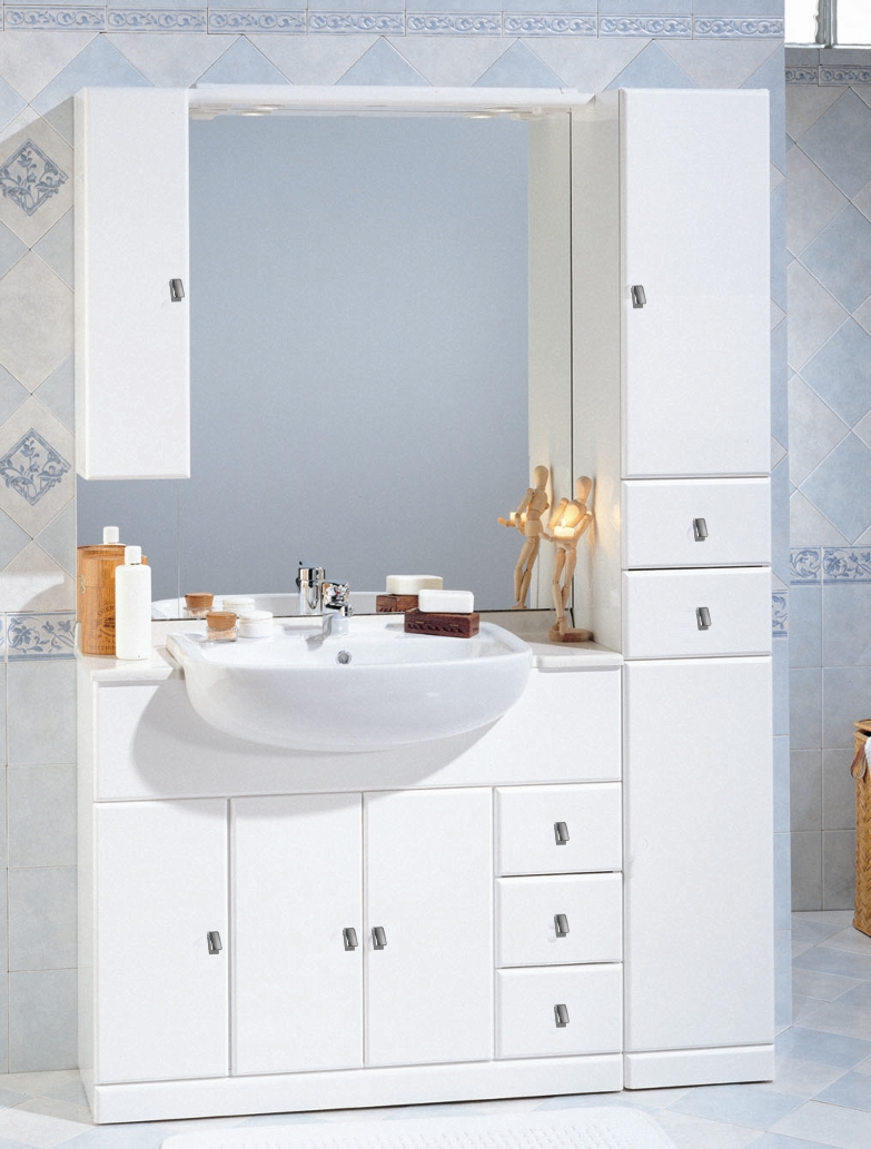 Arredobagno Cleo da 100cm con lavabo e colonna