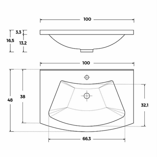 Debby2 80cm or 100cm bathroom furniture available in 6 colors with mirror