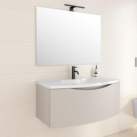 Debby2 80cm or 100cm bathroom furniture available in 6 colors with mirror