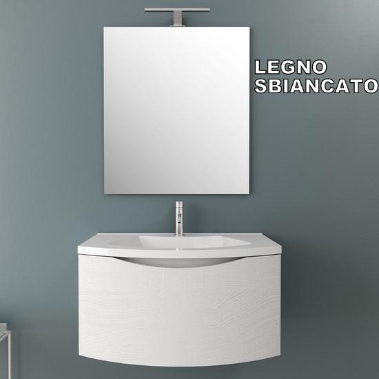 Debby2 80cm or 100cm bathroom furniture available in 6 colors with mirror