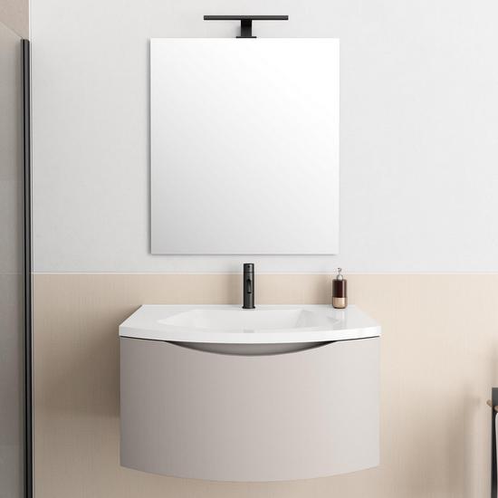 Debby2 80cm or 100cm bathroom furniture available in 6 colors with mirror