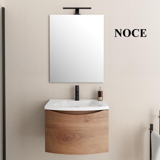 Arredo bagno Debby 60cm finitura opaca 6 colori specchiera inclusa