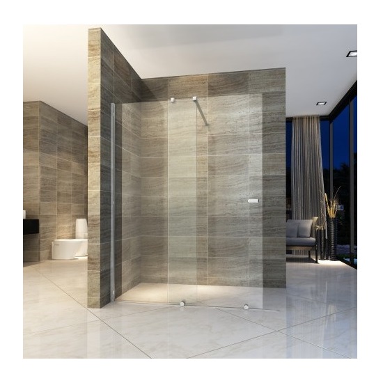 Parete per doccia vetro trasparente 8 mm misure 120 140 160 e 180 cm H200 con anta scorrevole PT29