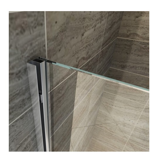 Parete per doccia vetro trasparente 8 mm misure 120 140 160 e 180 cm H200 con anta scorrevole PT29