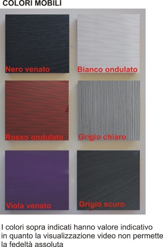 Hanging bathroom furniture complement available in multiple colors from 35x70hx20 cm