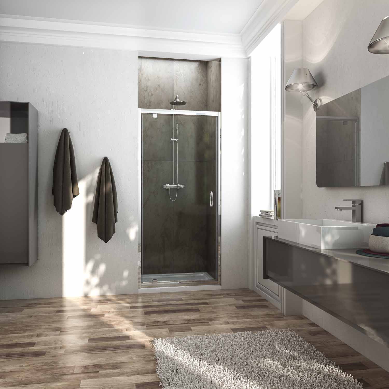 porta_doccia_anta_a_battente_H185_dettaglio__1519143062_327 Shower door for niche hinged single door transparent or opaque with height 185 or 198 PT20