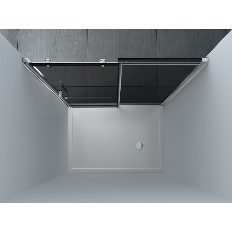 shower_wall_door_sliding_fume_8mm_21-1 Shower door fixed sliding wall door 8mm profllo aluminum glass clear opaque or smoked PT06