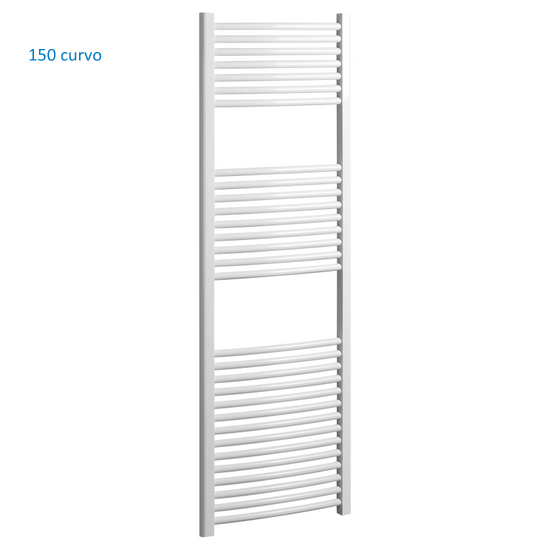 Radiatore scaldasalviette lineare o curvo in due finiture 150 o 180 cm di altezza TEA003