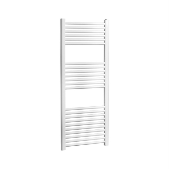 Linear or curved steel tubular radiator color white or chrome 120 cm high TEA002