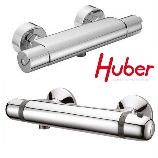 Huber brand thermostatic shower faucets in two versions RB113
