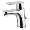 Sink mixer with chrome finish complete with waste and pop-up waste RB155