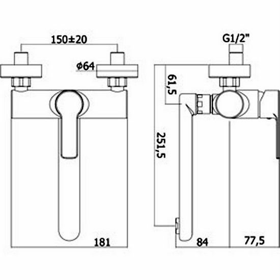 Rubinetto marca Paffoni a doppio foro per cucina RB99