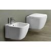 Pair of suspended sanitary ware toilet and bidet MODEL DUBLIN