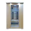 Sauna Infrarossi 120x120 a 2 posti Cromoterapia Bluetooth e profumoterapia SA016