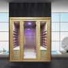 Infrared sauna 180x140 cm with radio and bluetooth suitable for 6 people SA045