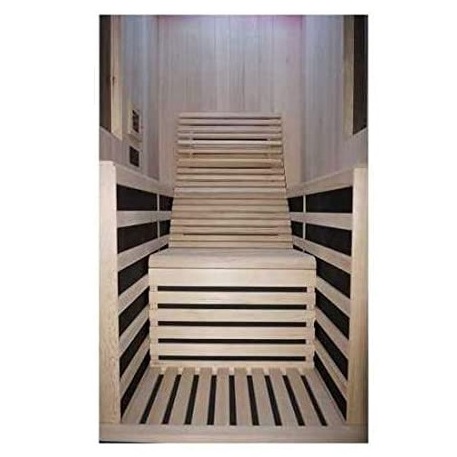 Sauna a infrarossi in due misure 100x130 o 180x150 con irradiatori in carbonio interfaccia Bluetooth SA012