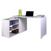 White color 150x120 cm desk with left or right corner suitable for study or office SCV006