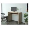 Desk 90x45xH74 cm oak color suitable for study or office with sliding shelf SCV002