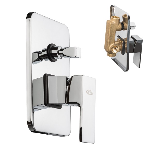 set_completo_soffione_doccietta_monocomando_RB010_4302__1521129072_966 Modern bathtub rain faucet with hand shower and brass single lever faucet model RB010