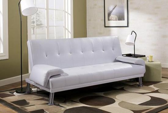 Faux leather or microfiber sofa bed 194x110 in 4 colors reclining sofa with armrests included Sibyl model
